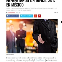 Fusiones y adquisiciones enfrentaron un difcil 2017 en Mxico